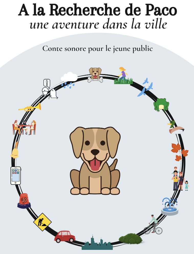 PODCAST "À la recherche de Paco, une aventure dans la ville" conte sonore pour les 2-8 ans