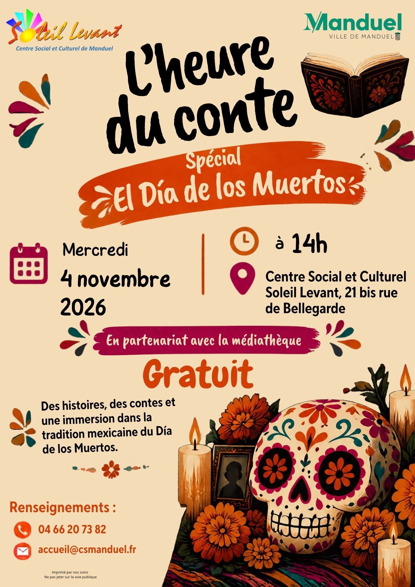 L'heure du conte El dia de los muertos