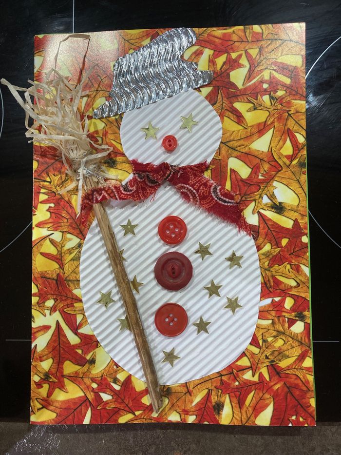 Atelier pour les enfants de fabrication de carte de Noël !