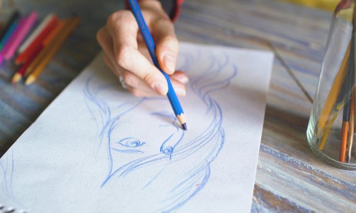 Atelier « Portrait aux crayons de couleurs »