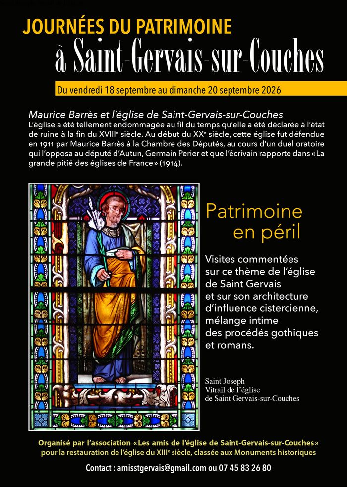 Maurice BARRES et l’église de Saint-Gervais-sur-Couches