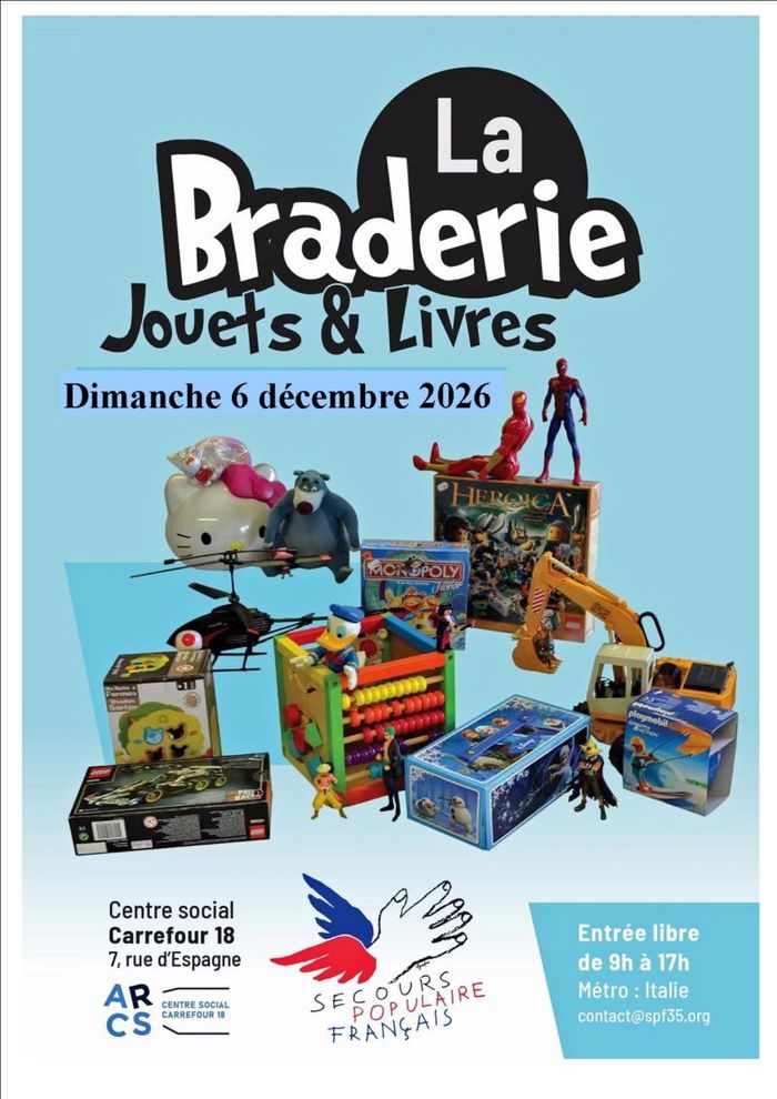 Braderie de jouets et livres