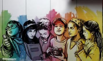 10 ans de la médiathèque Erik Orsenna - Inauguration de la fresque