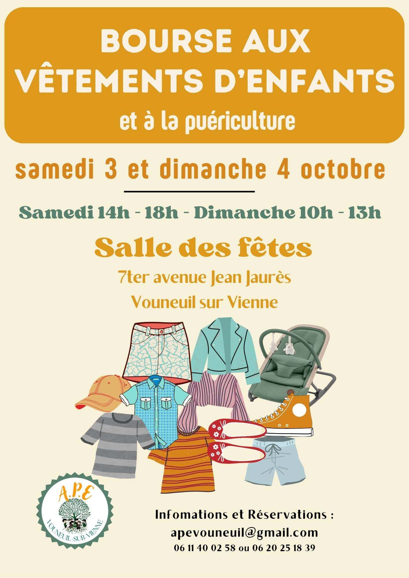 Bourse aux vêtements d'enfants et aux objets de puériculture