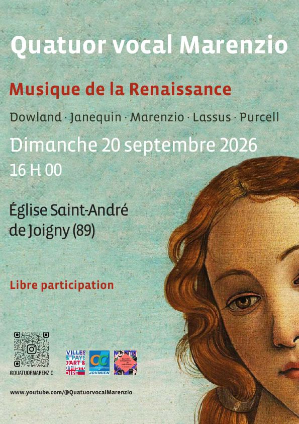 Quatuor Marenzio : concert d'oeuvres de la Renaissance