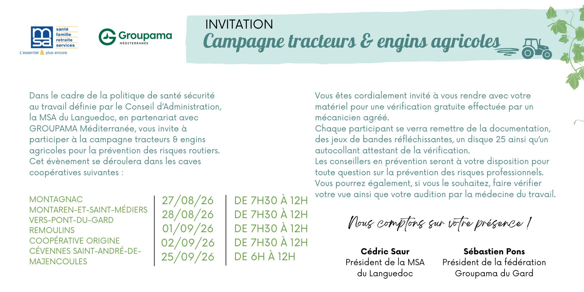 CAMPAGNE TRACTEURS & ENGINS AGRICOLES - Edition 2026