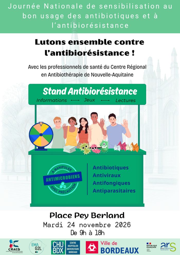 Stand de sensibilisation à l'antibiorésistance