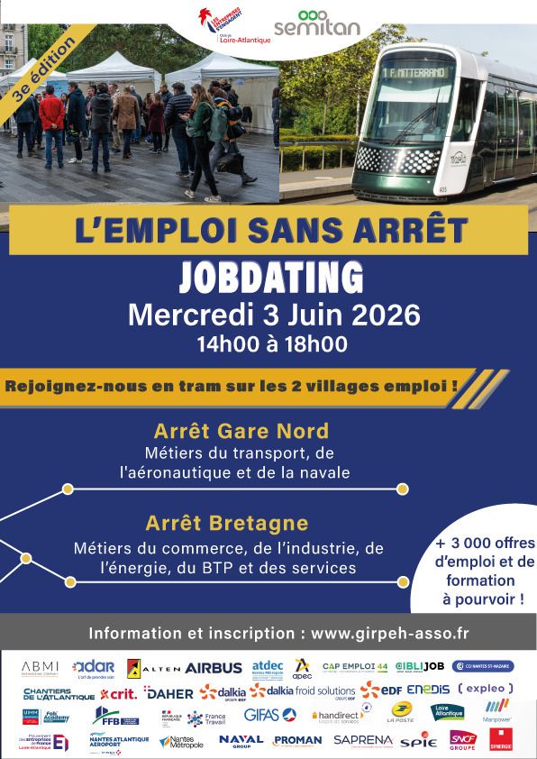 L'Emploi sans arrêt - Jobdating organisé en collaboration avec la Semitan
