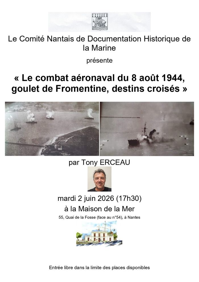 Conférence histoire: combat aéronaval le 8 aout 1944 dans le goulet de Fromentine