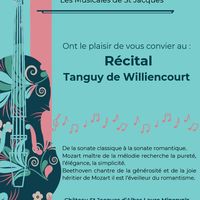 Les musicales de St Jacques - Récital Tanguy de Williencourt