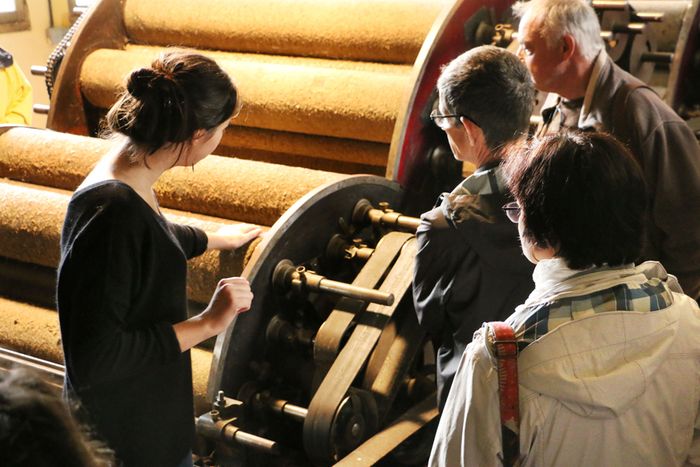 Visite de la Filature de Laine