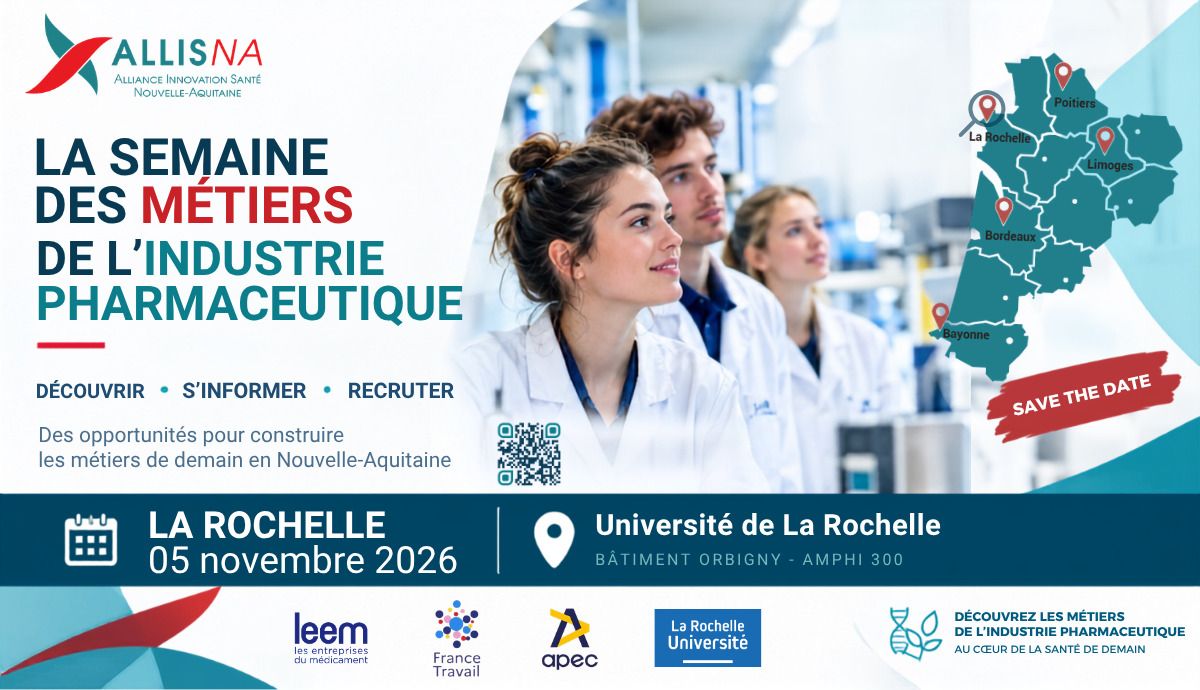 SMIP 2026- Semaine de l'Industrie des Métiers de l'Industrie Pharmaceutique et de santé