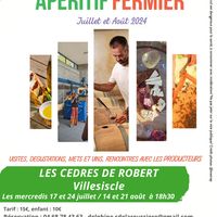 Apéritif fermier Domaine Les Cèdres de Robert à Villesiscle