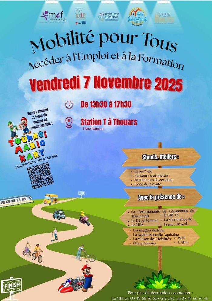 Un forum pour sensibiliser les personnes accompagnées à l'importance de la mobilité pour accéder à l'emploi, à la formation, et présenter les différentes possibilités de déplacement sur le territoire.
