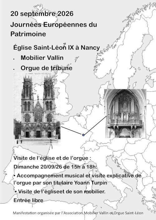 Affiche du prochain concert — église Saint-Léon IX