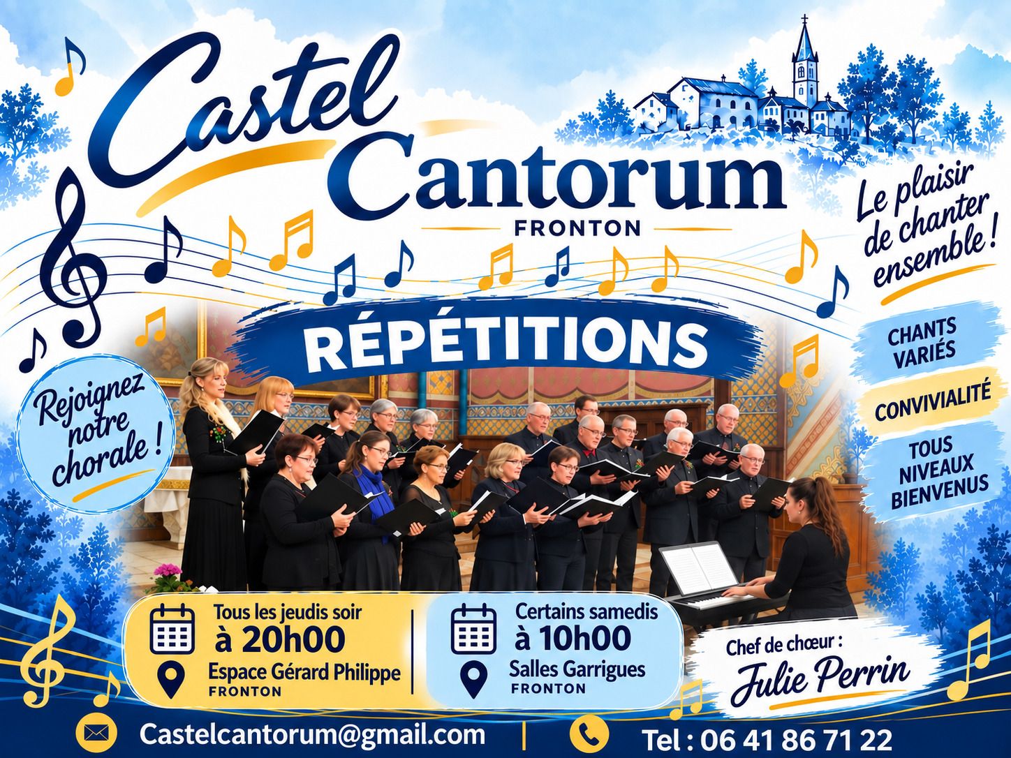 ' Activités de la chorale Castel Cantorum '