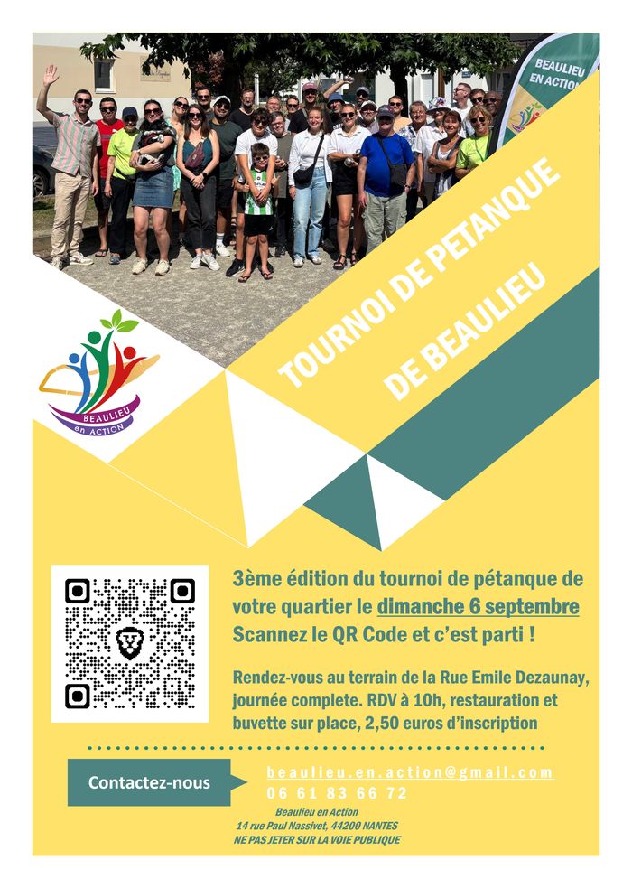 Tournoi de pétanque de Beaulieu