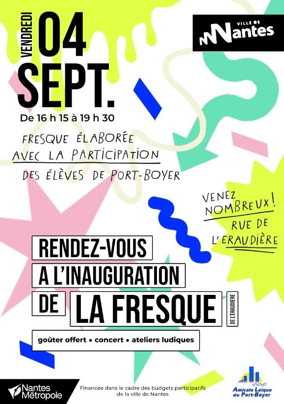Affiche — Inauguration fresque Port-Boyer