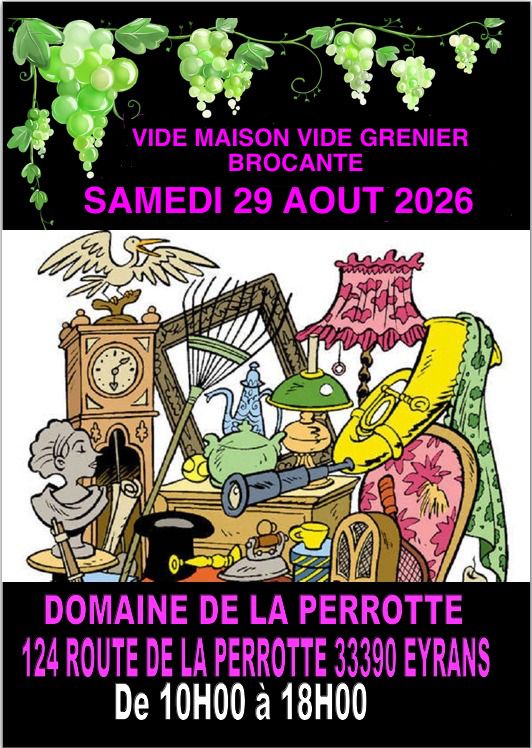 Vide grenier brocante du 29 Août 2026