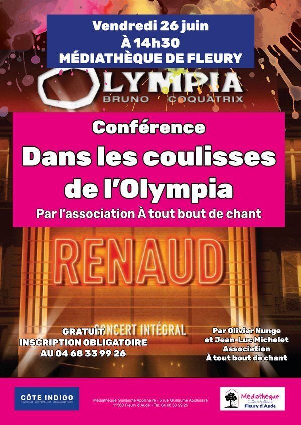 Conférence dans les coulisses de l'Olympia