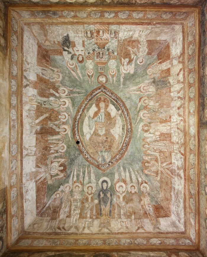 Visite guidée des fresques de l'église abbatiale romane de Saint-Chef