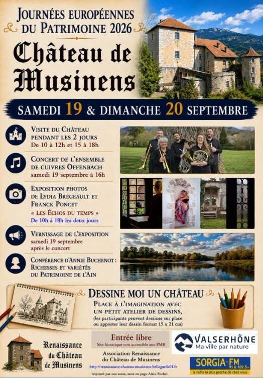 Affiche — JEP 2026 au Château de Musinens