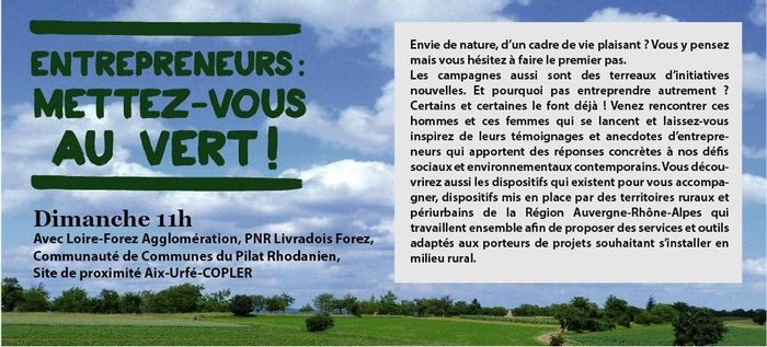 (conférence) Entrepreneurs : Mettez-vous au vert !