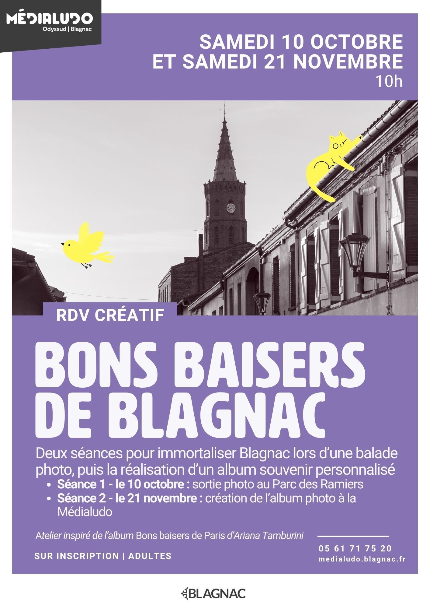 Ateliers créatifs "Bons baisers de Blagnac" - Samedi 10 octobre