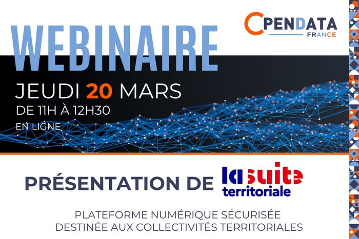 Webinaire "La démarche de la suite Territoriale"