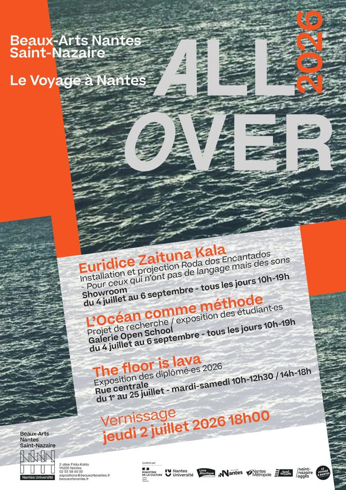 All Over 2026 - 3 expositions à l'école des Beaux Arts site de Nantes