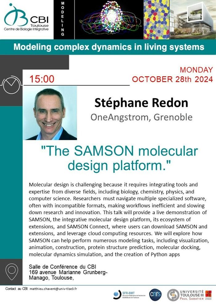Stéphane Redon
"The SAMSON molecular design platform."