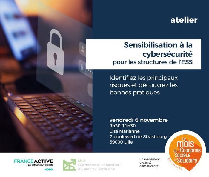 Cybersécurité et ESS : comment protéger votre structure des risques numériques ? | 6 novembre