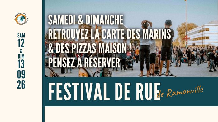 Affiche, FESTIVAL DE RUE DE RAMONVILLE > les marins d'eau douce