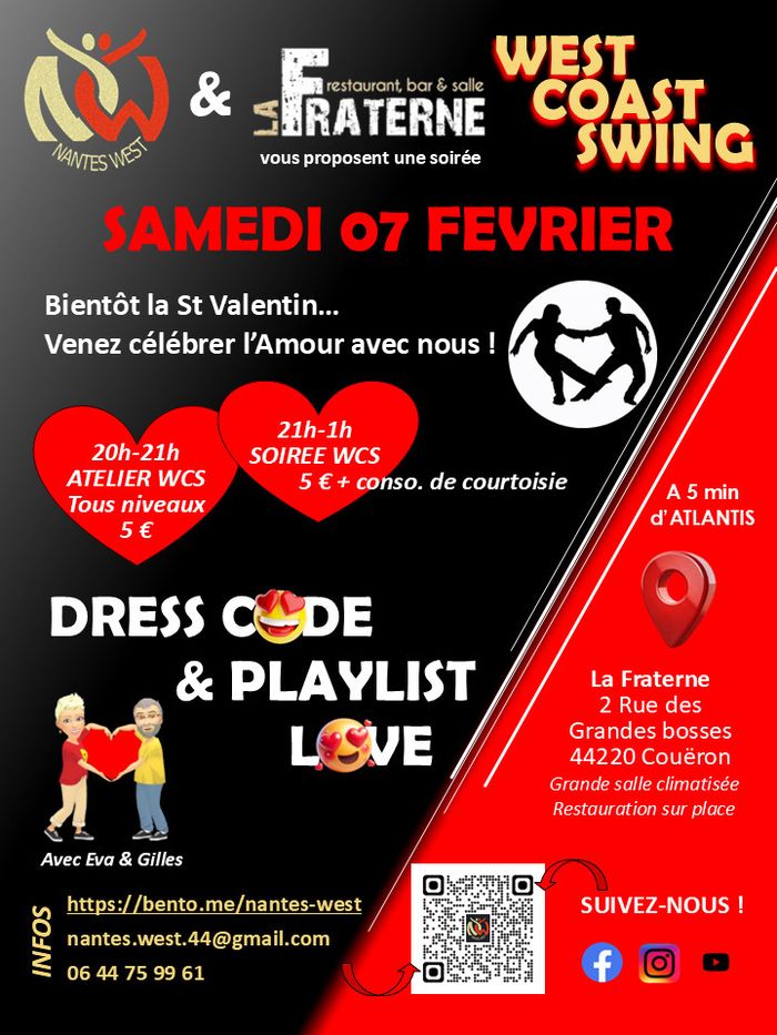Atelier + Soirée West Coast Swing « Love »