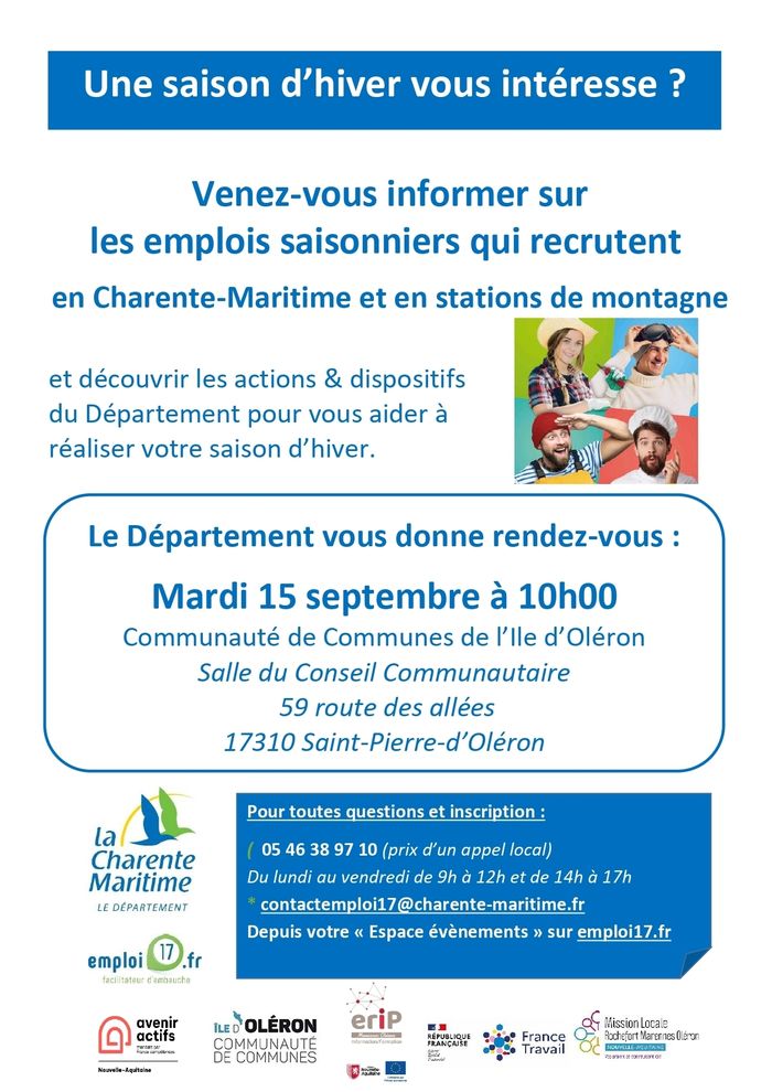 Participez à une information collective sur la saison d'hiver.