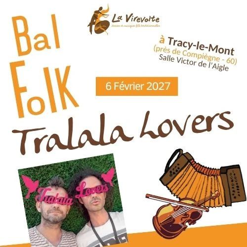 Affiche — Bal folk de La Virevolte avec le Duo Maï et les Tralala Lovers