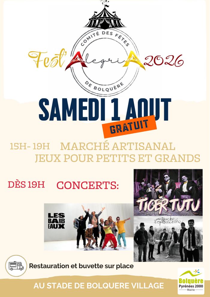 Fest'Alegria 2026 - Marché artisanal, concerts