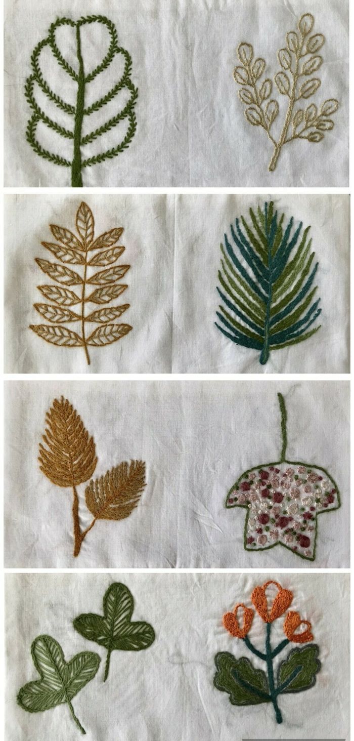 Broderie botanique