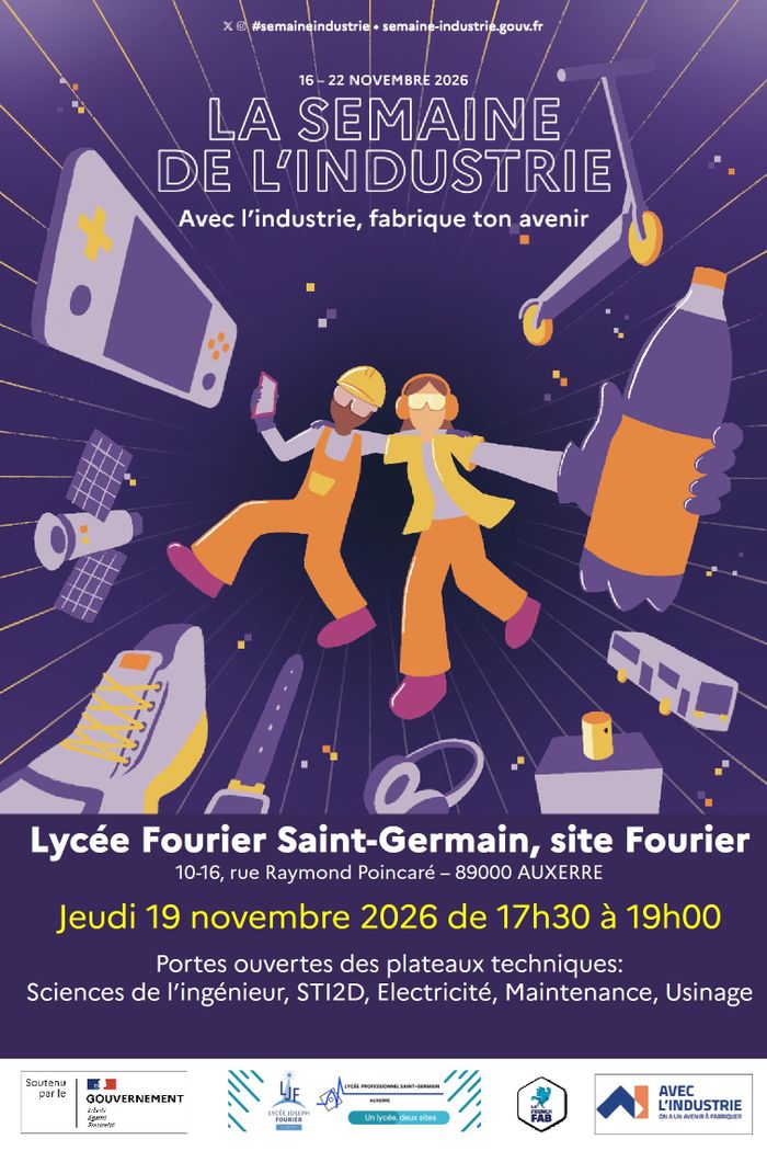 Lycée Fourier Saint-Germain : Portes ouvertes spéciales formations industrielles
