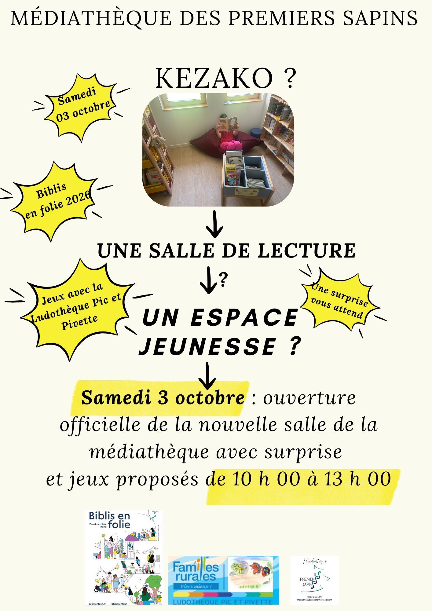 Jeux et surprise à la médiathèque