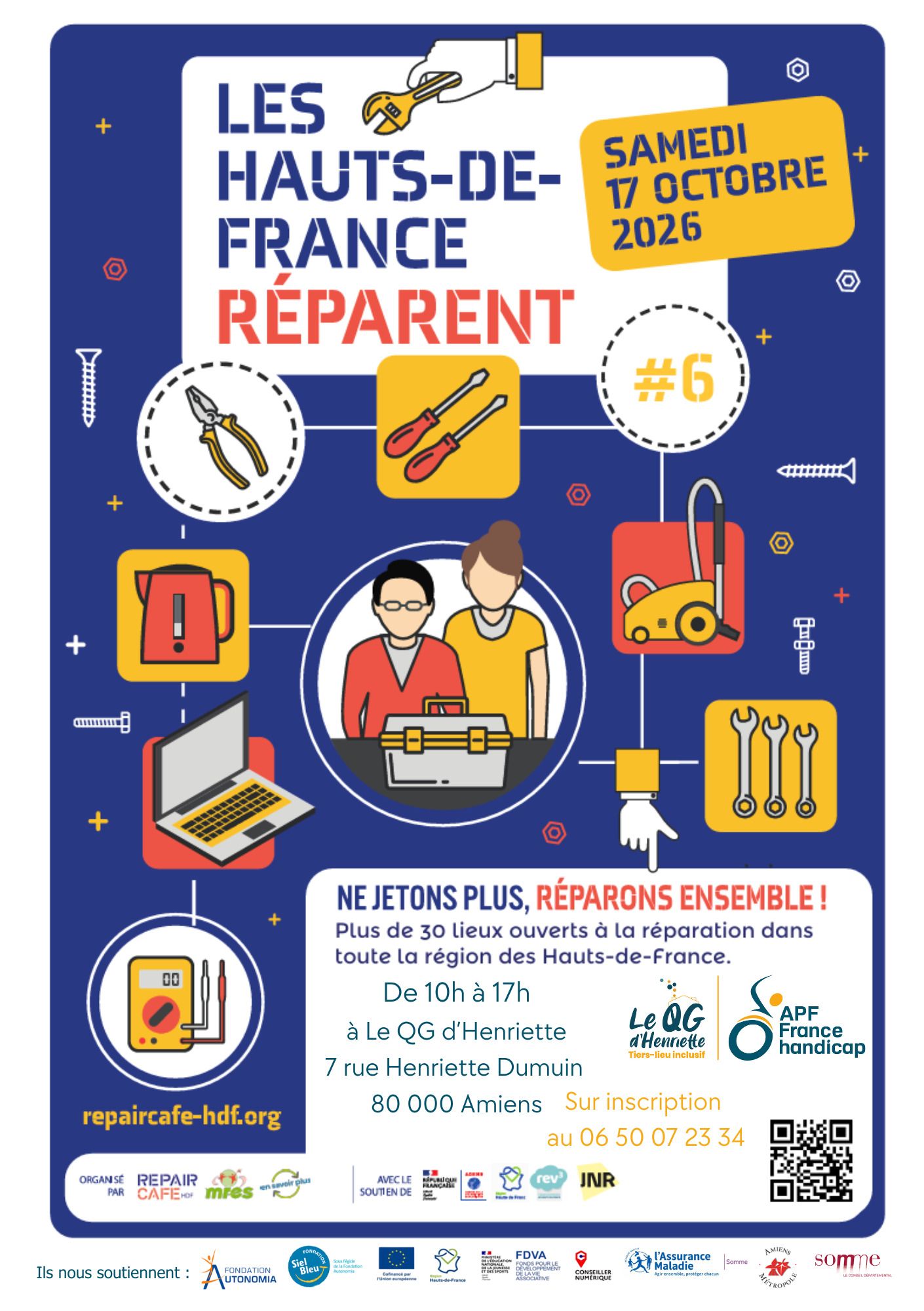 Repair café au QG d'Henriette