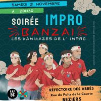 SOIRÉE BANZAI : Théâtre d'impro en mode 100 % Kamikaze !