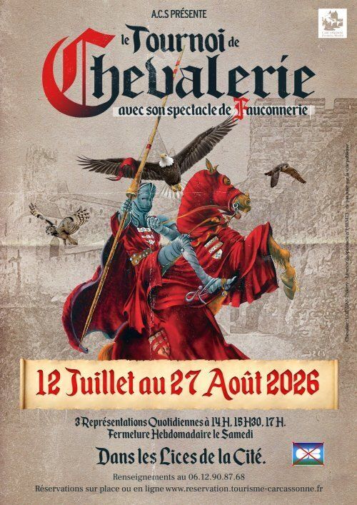 Le Tournoi de chevalerie avec son spectacle de Fauconnerie