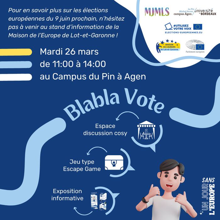 Stand d'information "Blabla Vote"