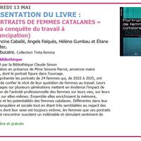 Présentation du livre - Portraits de femmes catalanes