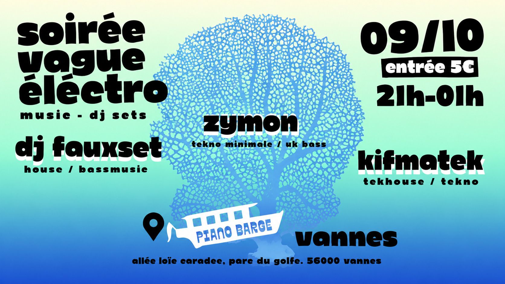 Sunset Barge #2 La Vague Electro