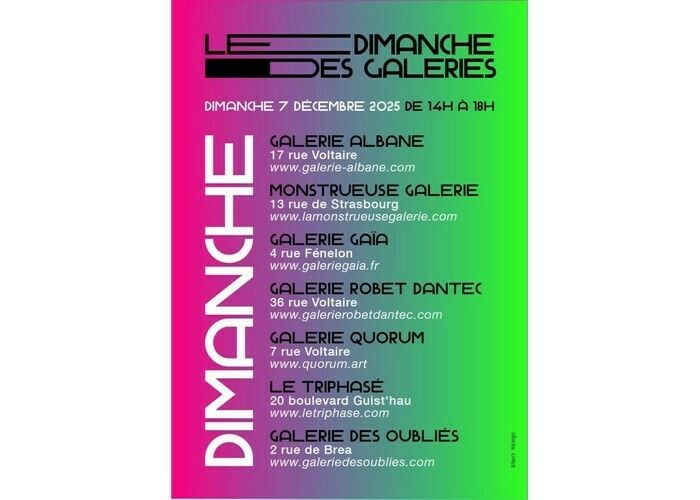 Le Dimanche des Galeries