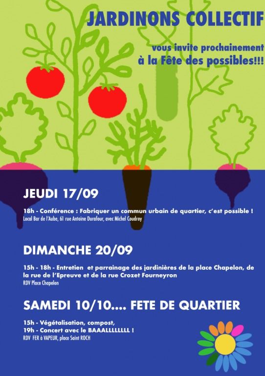 (fête de quartier) LA FAMOSA FÊTE DU QUARTIER !place Chapelon et dans le quartier