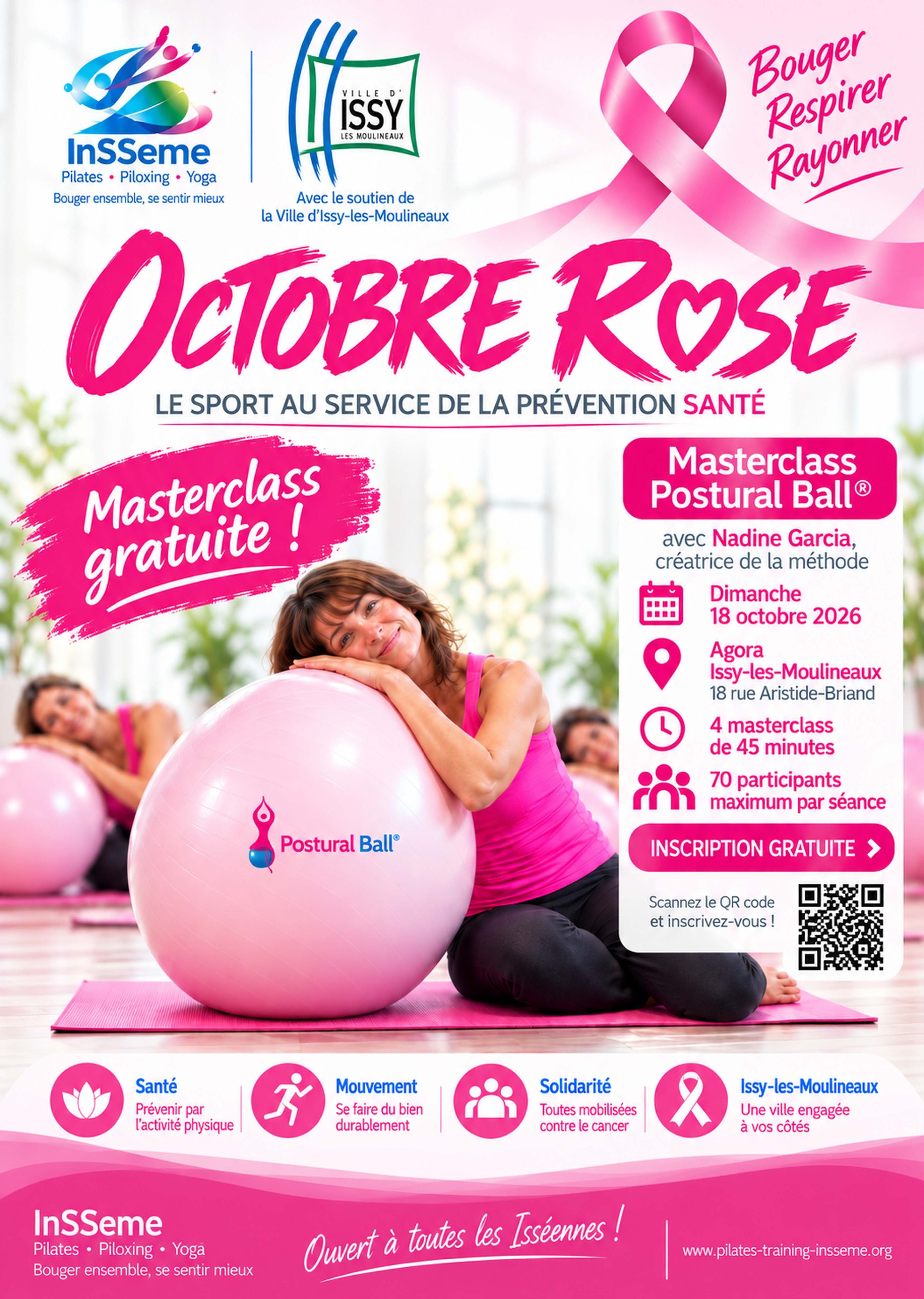 Octobre Rose : Issy bouge avec l'association sportive InSSeme