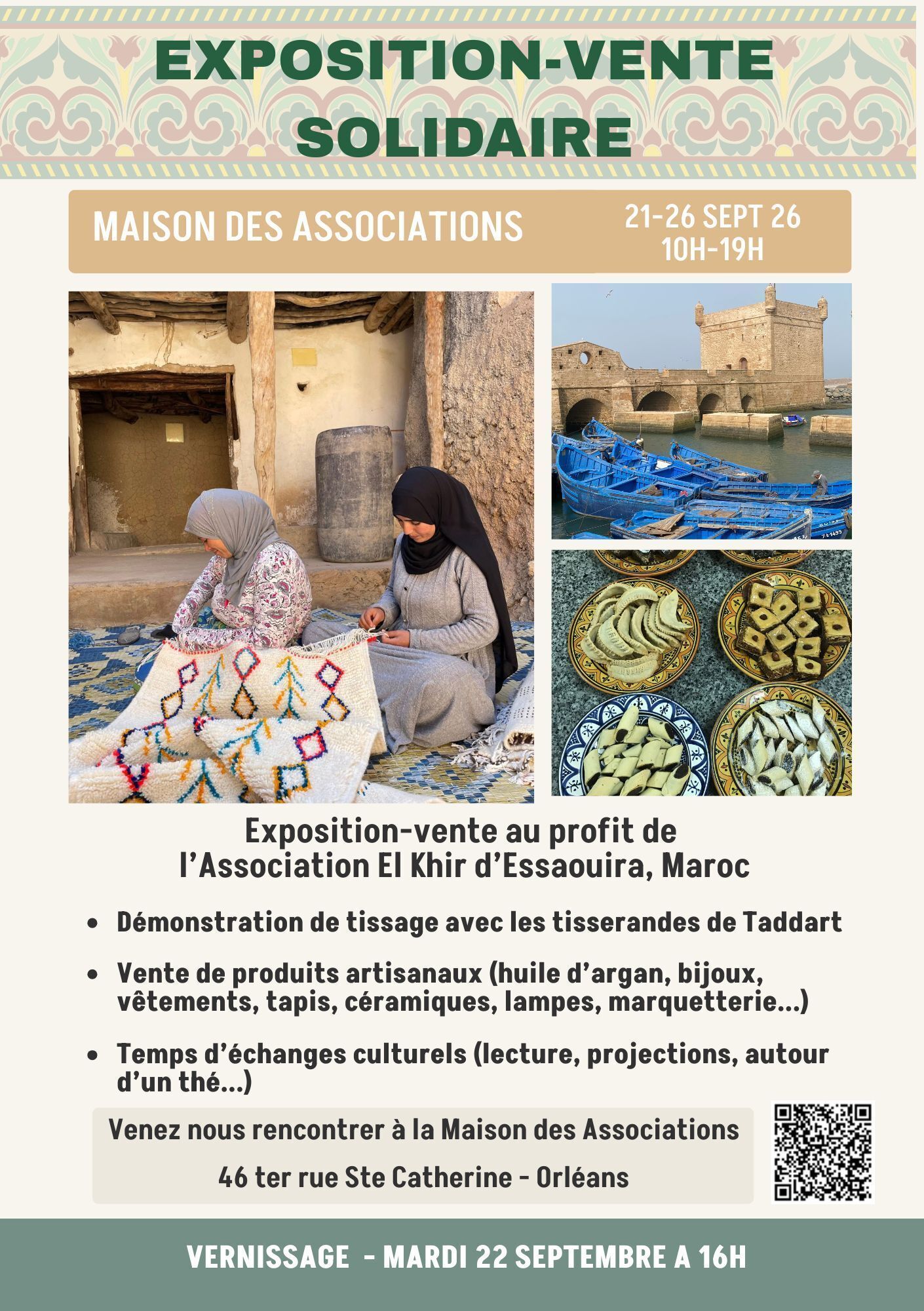 Exposition-vente solidaire Maroc